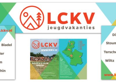 LCKV Jeugdvakanties - banners en flyers