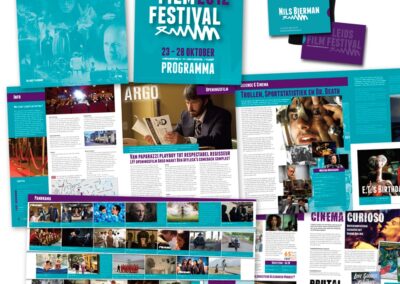 Leids Film Festival - Programma krant, visitekaartjes en T-shirt LFF
