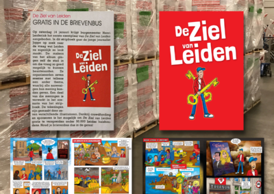 Gratis huis aan huis verspreid stripboek over Leiden