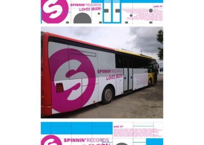 Spinnin' Records - Bedrukking bus op Ibiza